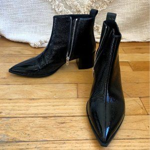Everlane Black Patent Boss Boot- Women's 8.5